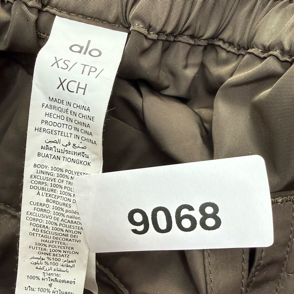 Alo High Waist Ski Moto Cargo Pant Brown Wide Leg XS Women $198 - Picture 15 of 15